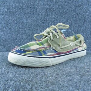 SPERRY‎ Top-Sider Women Boat Shoe Multicolor Fabric Lace Up Size 8.5 Medium